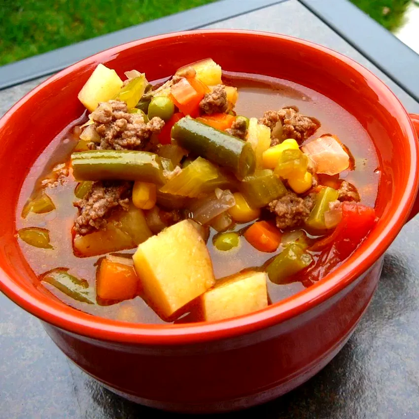 30 Simple Campfire Meals That Make Outdoor Cooking Easy Hobo Ground Beef and Vegetable Soup