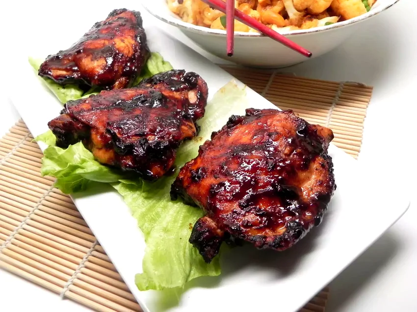 28 Delicious Bone-In Chicken Thigh Recipe Ideas Hoisin-Glazed Chicken Thighs