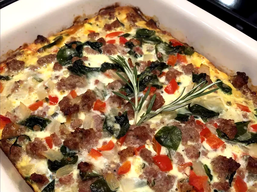 21 Holiday Morning Breakfast Bakes You Can Prep Ahead Holiday Sausage and Sweet Potato Breakfast Casserole