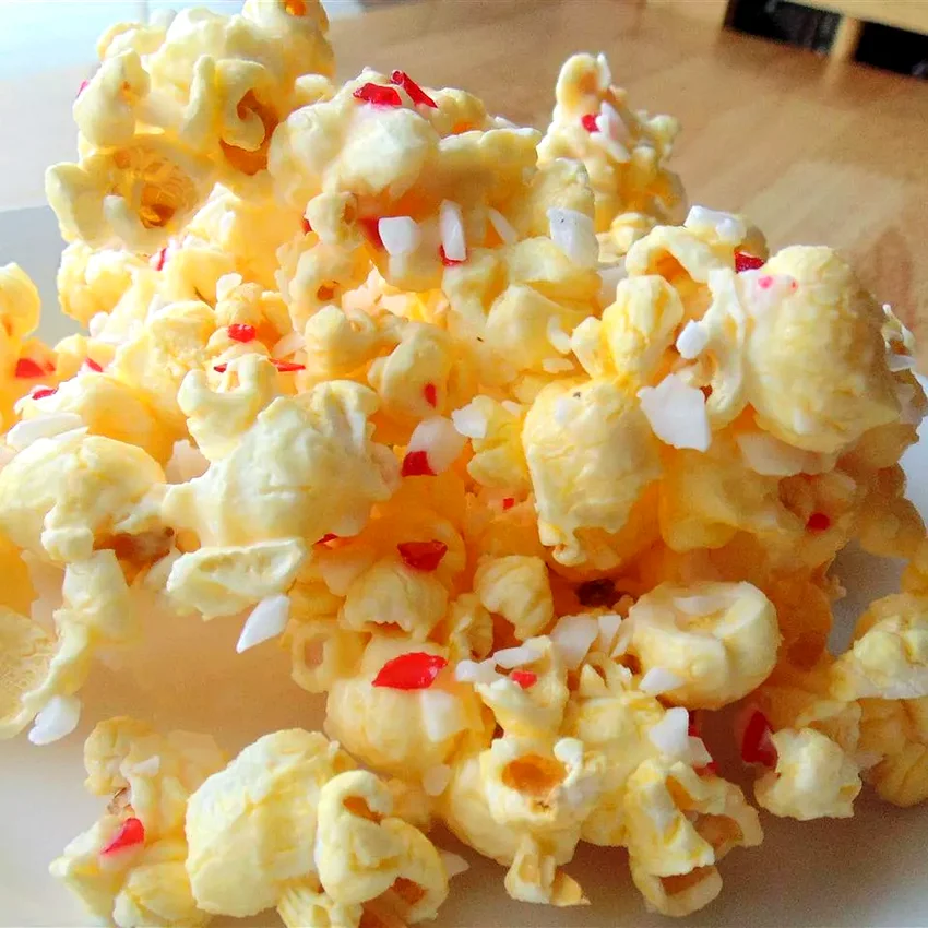 25 Gourmet Popcorn Flavor Ideas for Movie Night Snacking Holiday White Chocolate Popcorn