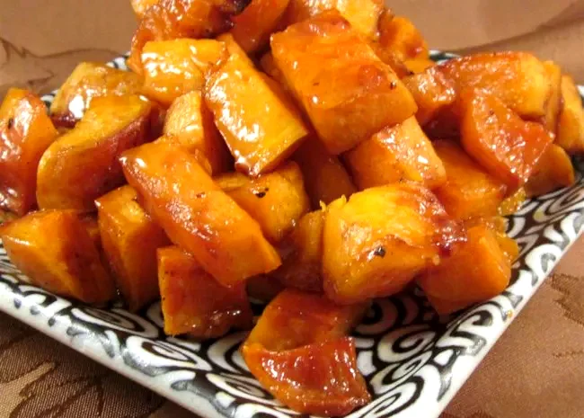 Honey Roasted Sweet Potatoes