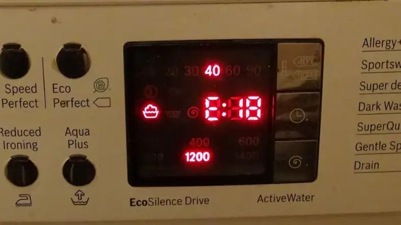 How to Identify Low Water Supply Issues in Bosch Dishwashers (error codes E17 & E18)