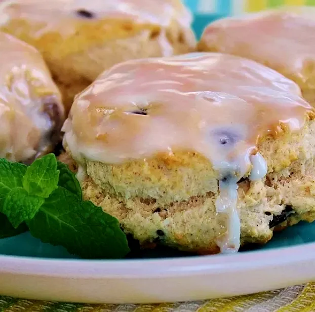 Top 33 Bisquick Mix Recipes You Need to Try Today Iced Cinnamon Raisin Biscuits