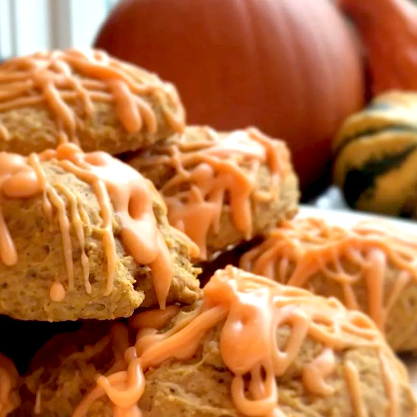 Iced Pumpkin Cookies