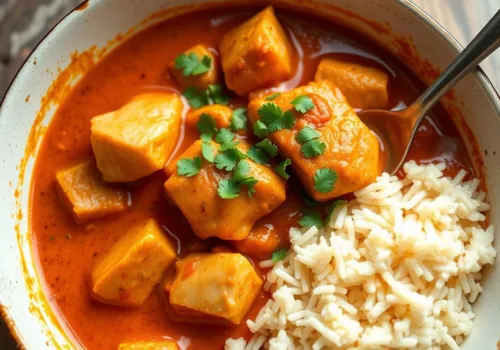 Indian Butter Chicken Casserole