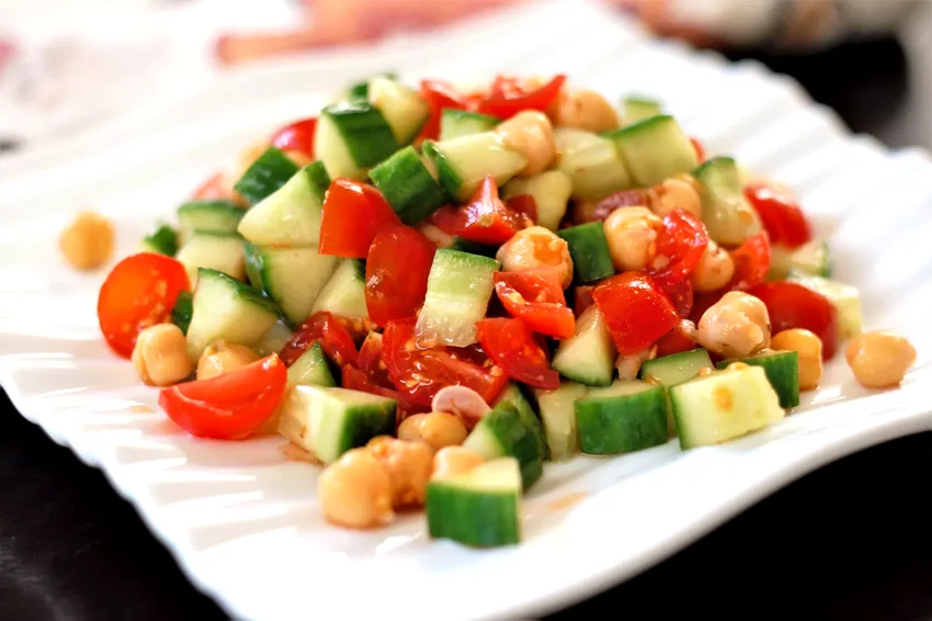Indian Chickpea Chaat Salad