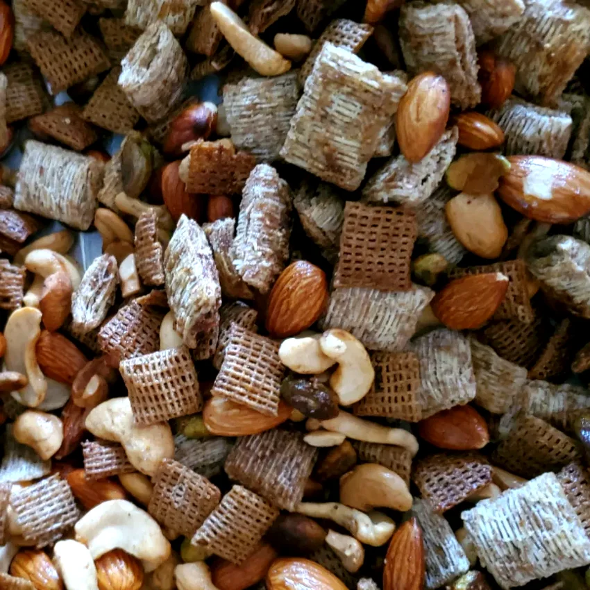 15 Simple and Delicious Homemade Snack Mix Recipes Indian-Spiced Chex Mix