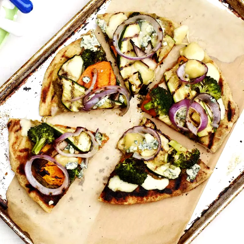 Individual Grilled Veggie Pizzas