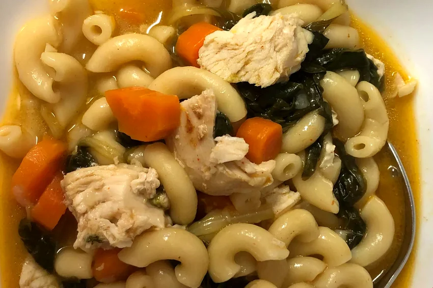 Instant Pot® Coconut Cream Chicken Noodle Soup
