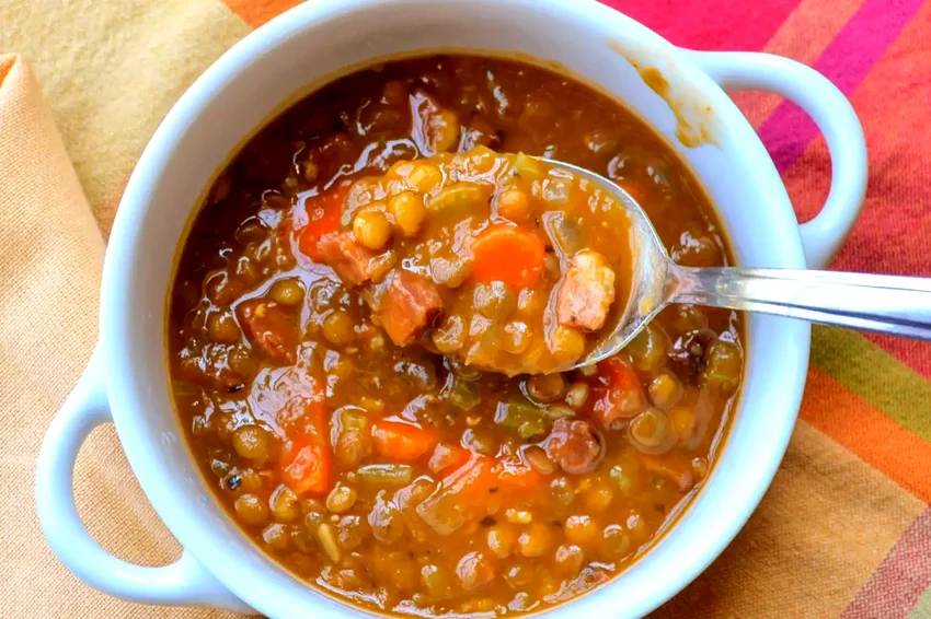Instant Pot® Lentil and Ham Soup