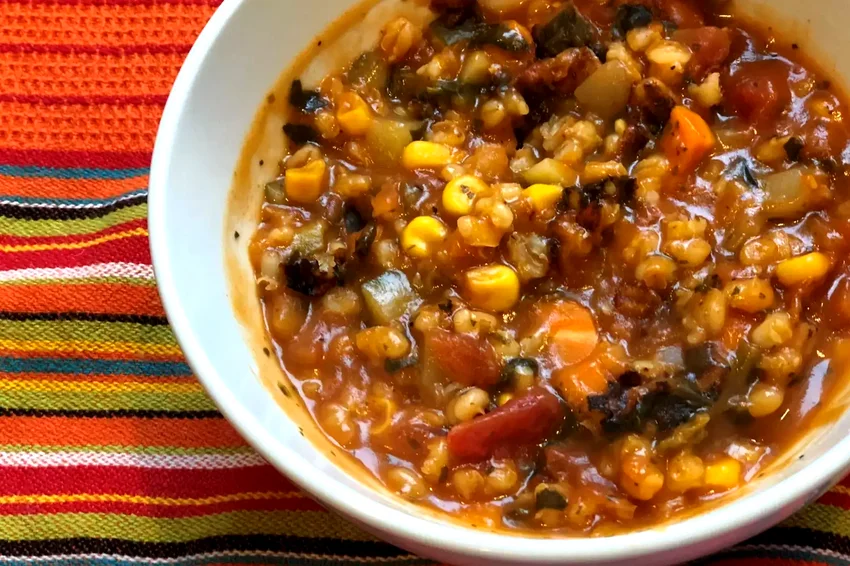 Instant Pot® Vegan Vegetable and Barley Soup