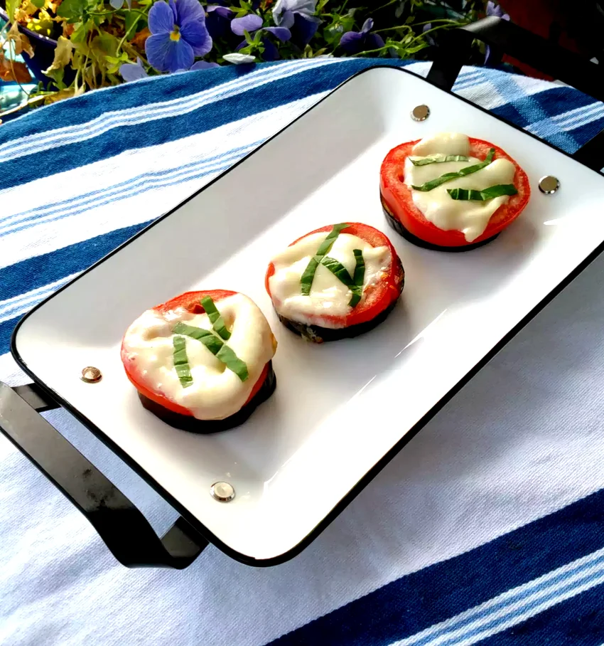 Italian Grilled Eggplant Caprese