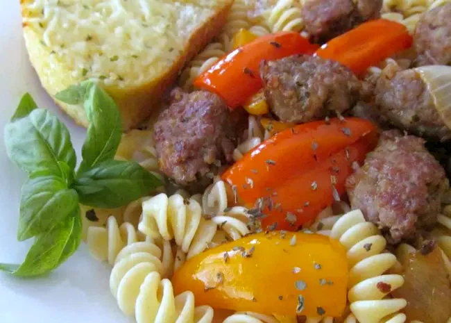 30 Hearty Sausage Pasta Dishes Perfect for Dinner Italian Sausage, Peppers, and Onions