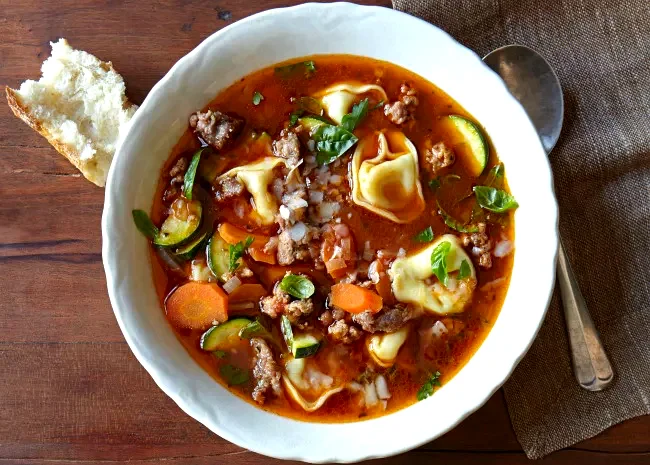 30 Hearty Sausage Pasta Dishes Perfect for Dinner Italian Sausage Soup with Tortellini