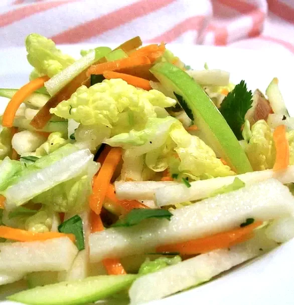 20 Daikon Radish Recipes That Are Tasty And Healthy Jicama, Carrot, and Green Apple Slaw