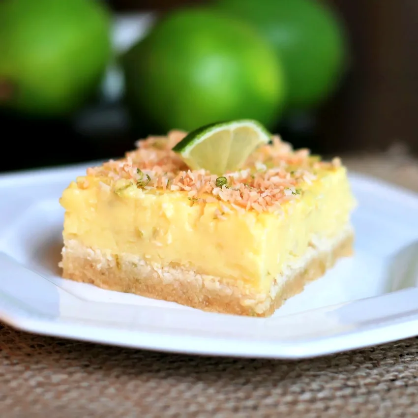Keto Coconut Lime Bars