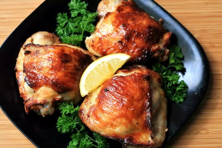 28 Delicious Bone-In Chicken Thigh Recipe Ideas Keto Lemon-Garlic Chicken Thighs in the Air Fryer