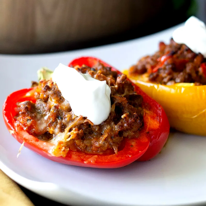 14 Quick Low-Carb Ground Beef Meals for Busy Families Keto Stuffed Bell Peppers