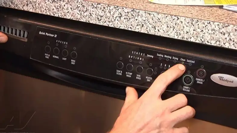 KitchenAid Dishwasher Clean Light Blinking Reset