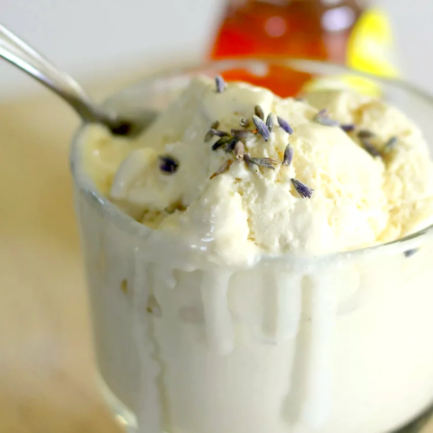 Lavender Honey Ice Cream