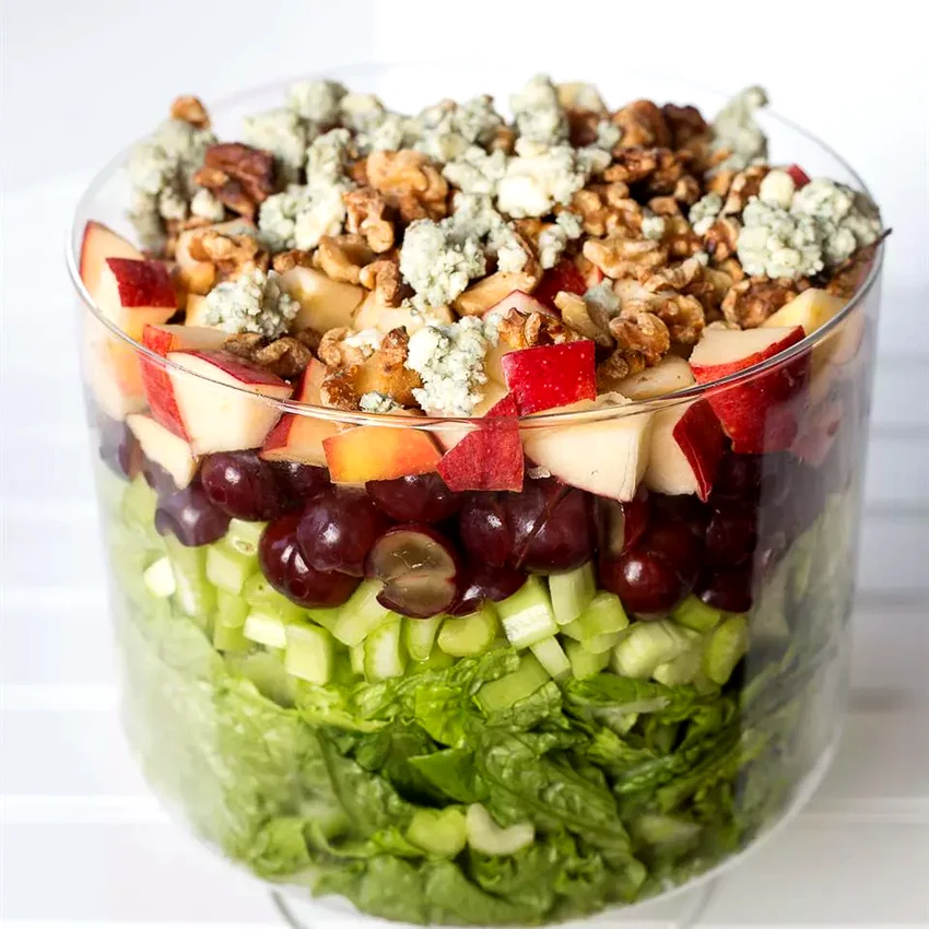 15 Amazing Bridal Shower Food Ideas That Everyone Will Love Layered Waldorf Salad