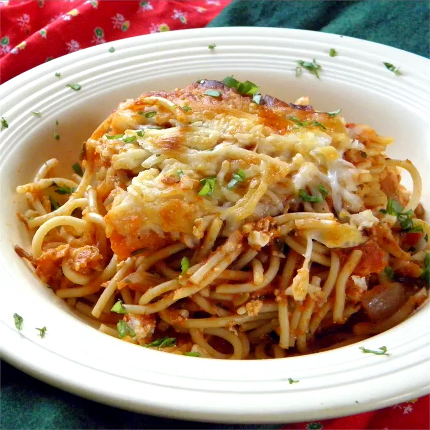 Left Over Spaghetti Lasagna