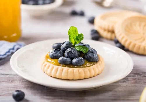 Lemon Curd and Blueberries