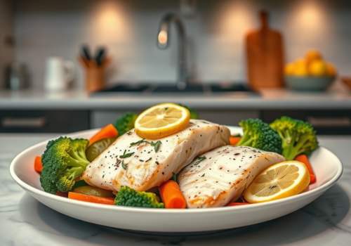 Lemon Herb Fish with Vegetables