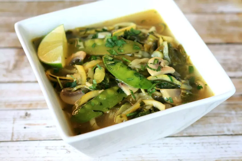 22 Healthy Zucchini Noodle (Zoodle) Recipe Ideas Lemongrass Coconut Curry Soup with Zucchini Noodles