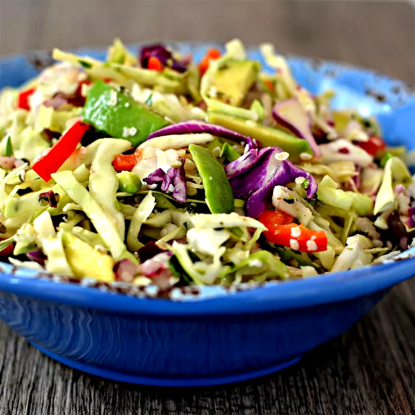 30 Chilled Side Dishes Perfect for Outdoor Gatherings Lemony Cabbage Avocado Slaw
