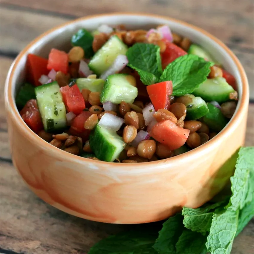 Lentil Salad with a Persian Twist