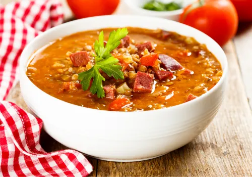 Lentil and Vegetable Breakfast Bowl