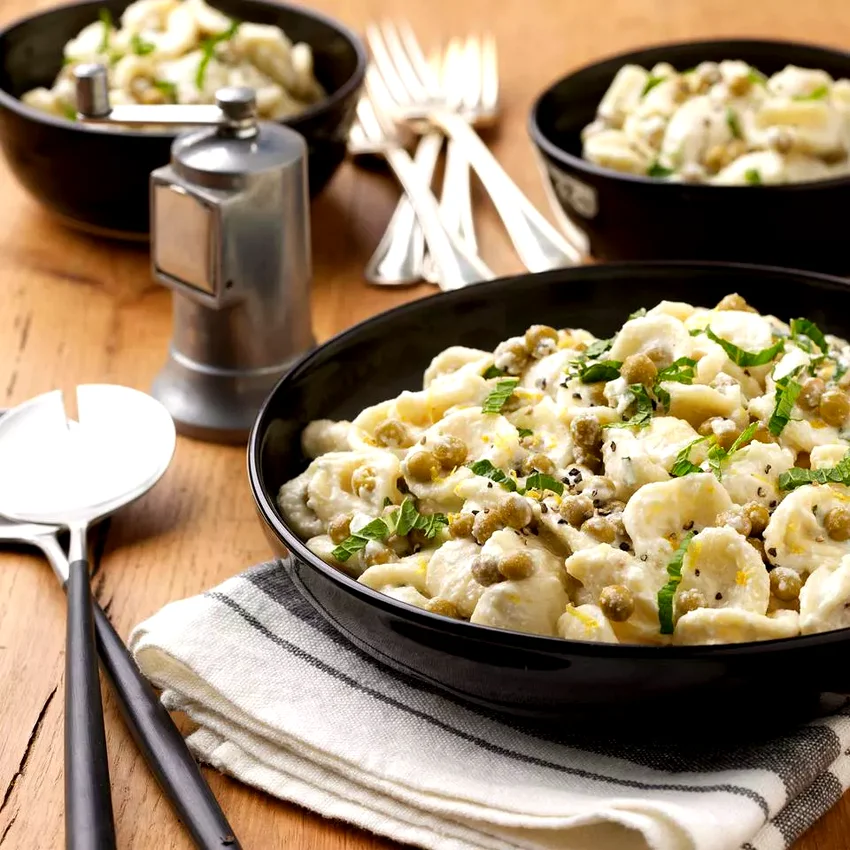 15 Amazing Pasta Sauces Beyond Traditional Marinara Little Ears Pasta with Peas, Mint & Ricotta