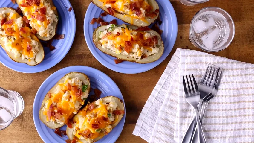 Top 10 Amazing Loaded Potato Recipes for Any Occasion Loaded Turkey and Gravy Stuffed Potatoes
