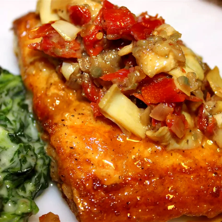 30 Vibrant Sun-Dried Tomato Recipe Ideas Mahi Mahi with Artichokes and Sun-Dried Tomatoes