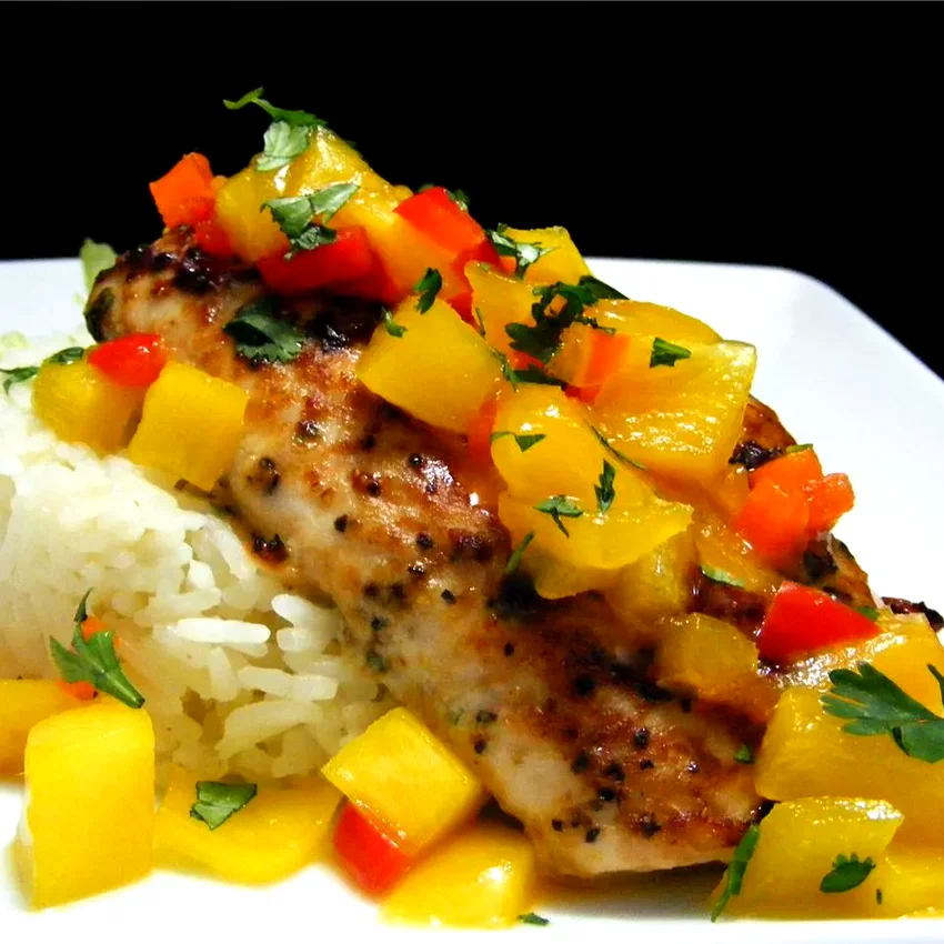 Top 53 Amazing Rice Recipes for Every Home Cook Mahi Mahi with Coconut Rice and Mango Salsa
