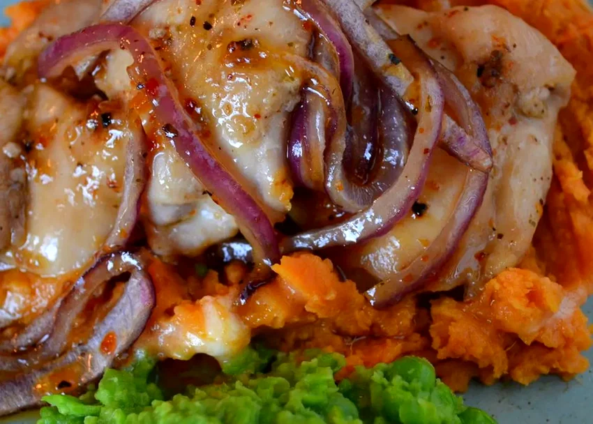 15 Sweet Potato and Chicken Recipe Ideas for Dinner Maple Glazed Chicken with Sweet Potatoes