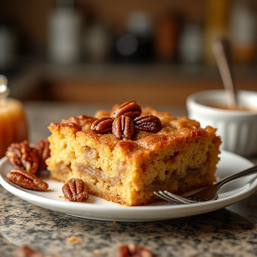 Maple Pecan Praline Bread Pudding