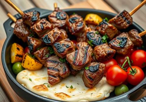 Marinated Lamb Skewers