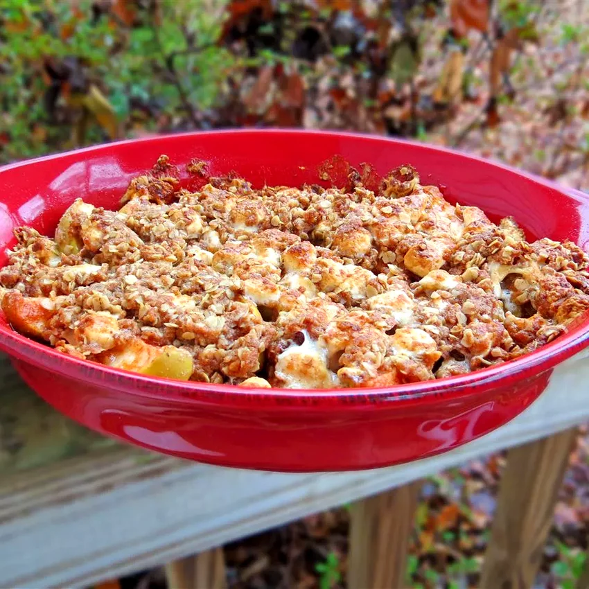 24 Amazing Marshmallow Treats Beyond Classic S'Mores Marshmallow Apple Crisp