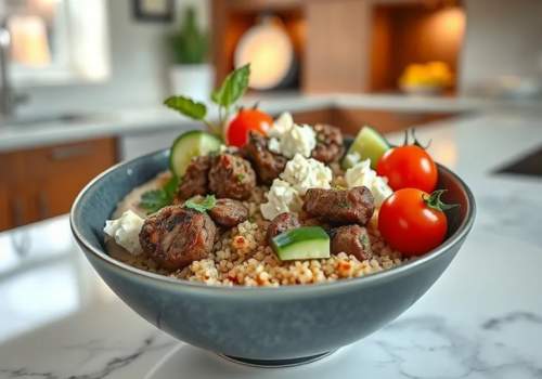 Mediterranean Beef Bowl