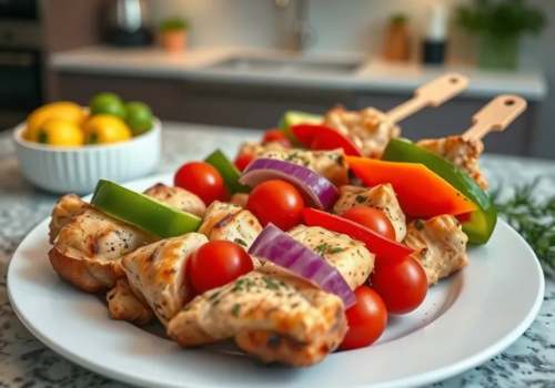 Mediterranean Chicken Kabobs