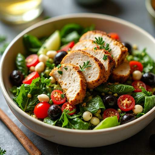 Mediterranean Herb & Olive Chicken Salad