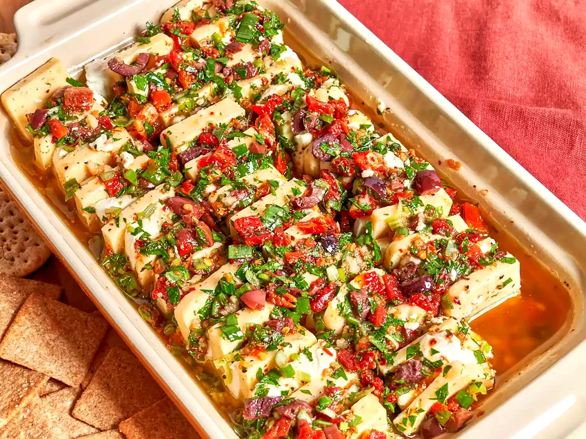 34 Mediterranean Dishes You Need to Try Right Now Mediterranean Marinated Cheese