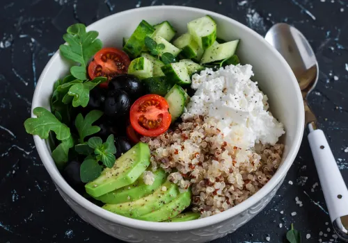 Mediterranean Quinoa Breakfast Bowl