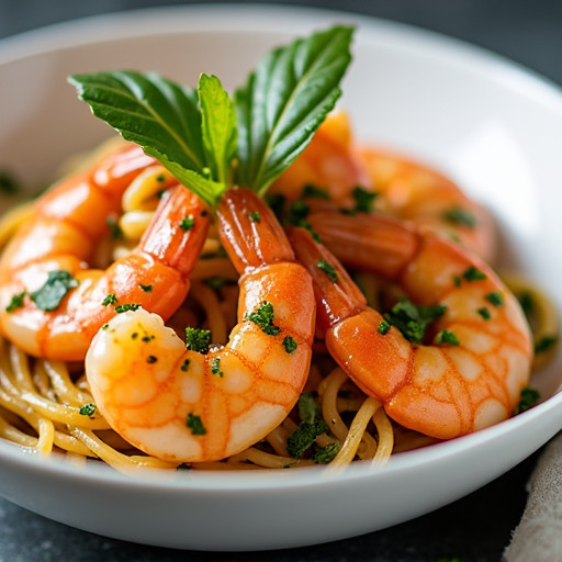 Mediterranean-Style Shrimp Scampi with Herbs