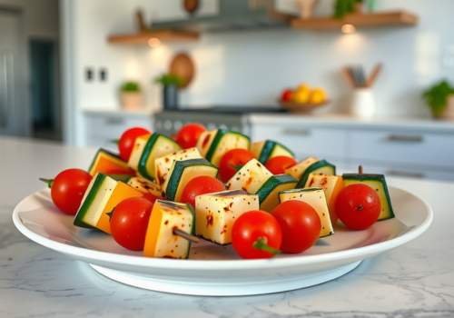 Mediterranean Vegetable Skewers