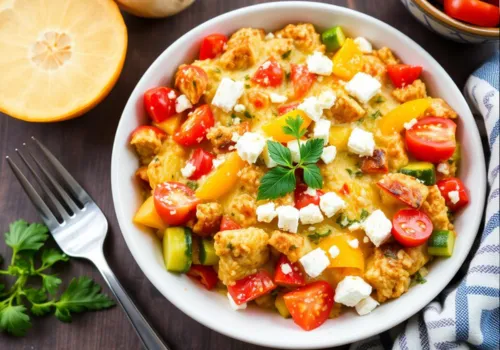 Mediterranean Vegetable and Feta Casserole