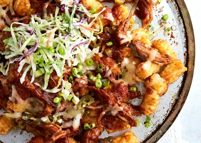 25 Simple Meals That Begin with Frozen Potato Products Memphis BBQ Pork Totchos