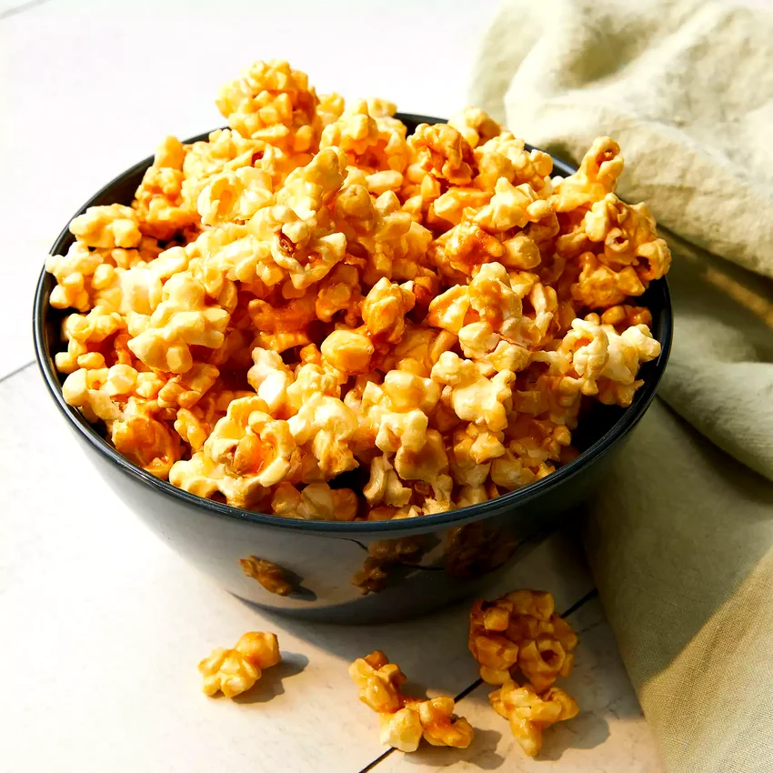 Microwave Caramel Popcorn